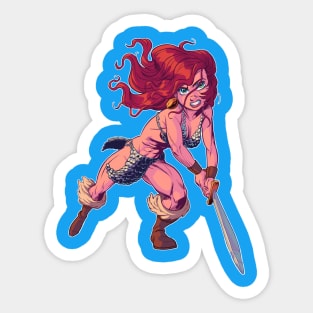 red warrior Sticker